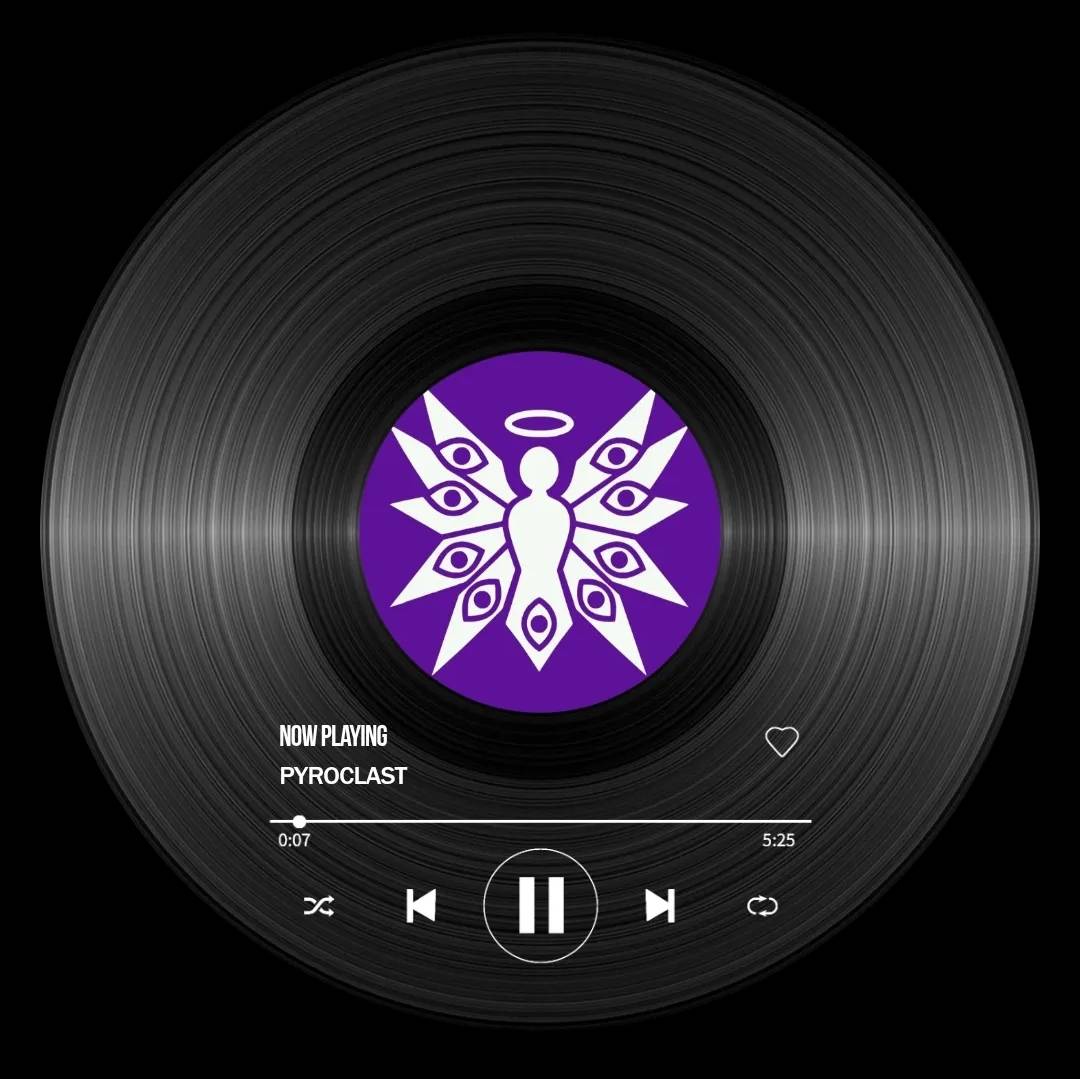 "PYROCLAST" Vinyl Plaque